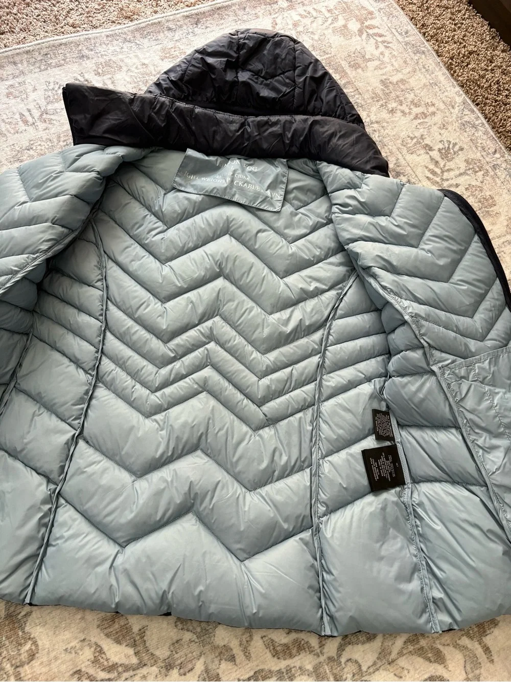 London Fog Lightweight Packable Coat Jacket Navy Blue Womens size L